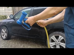Pistolet de lavage industriel bleu en laiton avec boucle de protection de sécurité au déclencheur pour le lavage à l'eau chaude