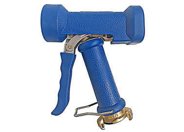 Fiabilité élevée de lavage bleue en laiton réglable d'arme à feu pour le nettoyage d'eau chaude avec l'accouplement de Griffe-serrure