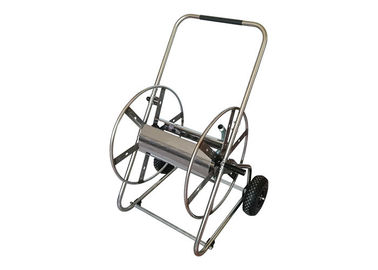 1" chariot de bobine de tuyau en métal de x 30m, chariot de bobine de tuyau d'arrosage d'acier inoxydable